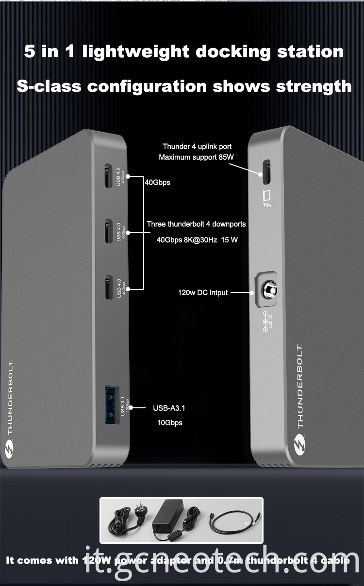 Thunderbolt 4 Dock USB C Docking Station